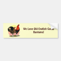 Galinha anã de jogo inglesa velha: Vermelho do BB