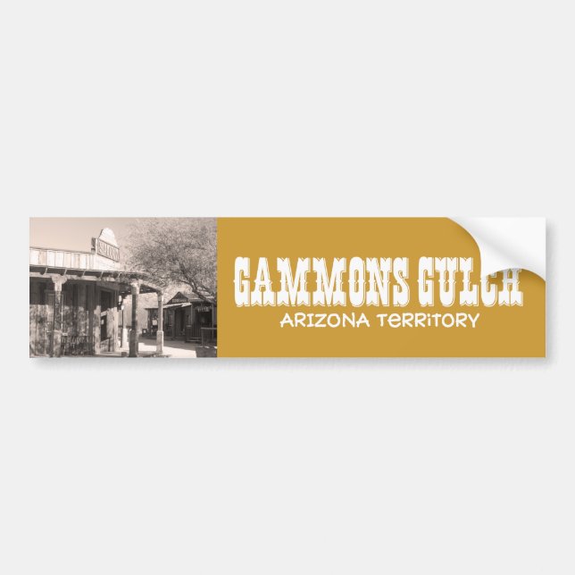 Adesivo Para Carro Gammons Gulch Movie Set Bumper Sticker (Frente)