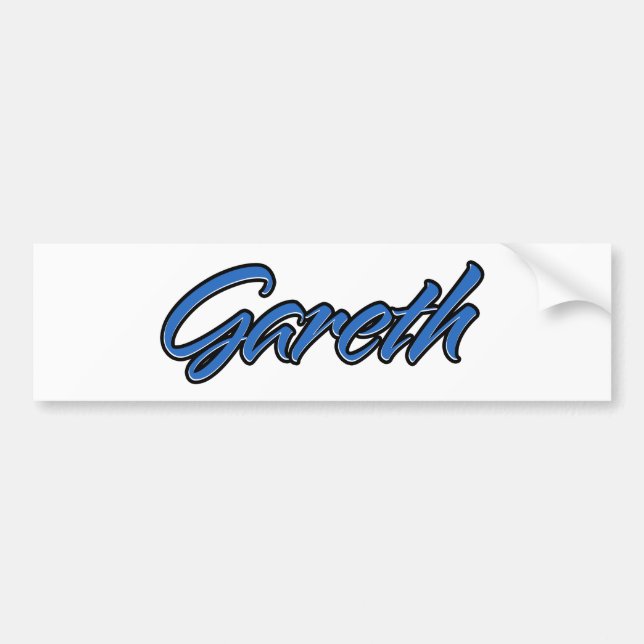 Adesivo Para Carro Gareth Name blue Aufkleber Sticker Autoaufkleber (Frente)