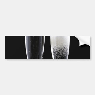 Adesivo Para Carro Garrafa branca-negra de champanhe Fluxos Óculos Fe