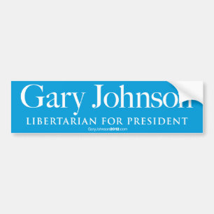 Adesivo Para Carro Gary Johnson 2012 Bumper Sticker