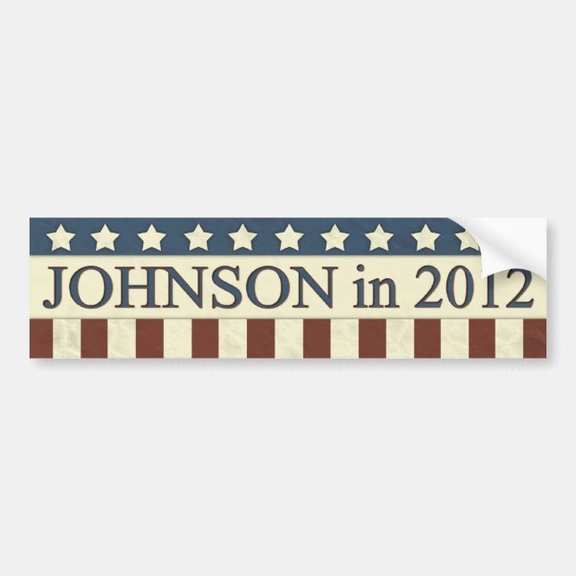 Adesivo Para Carro Gary Johnson em 2012 (Frente)