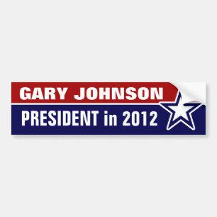 Adesivo Para Carro Gary Johnson em 2012