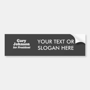 ADESIVO PARA CARRO GARY JOHNSON PARA O PRESIDENTE