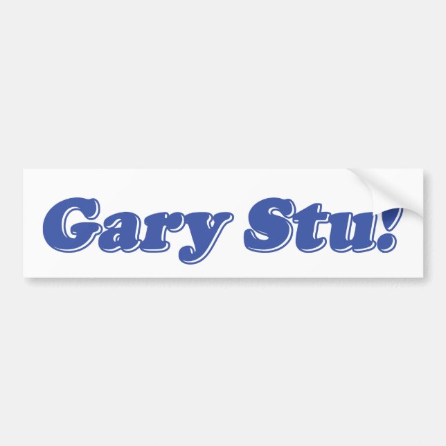 Adesivo Para Carro Gary Stu! (Frente)