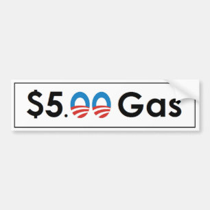 Adesivo Para Carro Gás de $5 Obama