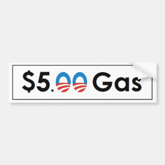 Adesivo Para Carro Gás Obama de cinco dólares