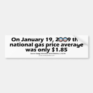 Adesivo Para Carro GasBeforeObama