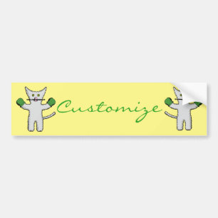 Adesivo Para Carro Gatinho do encaixotamento com mitenes Thunder_Cove