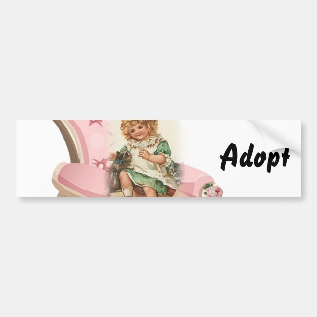 Adesivo Para Carro Gatinho Gato Cachorro Adotar Bumper Sticker (Frente)