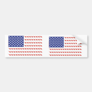Adesivo Para Carro Gato-Bandeira-T