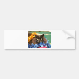 Adesivo Para Carro Gato de Natal