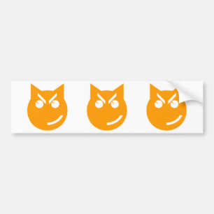 Adesivo Para Carro Gato Emoji Esmirante