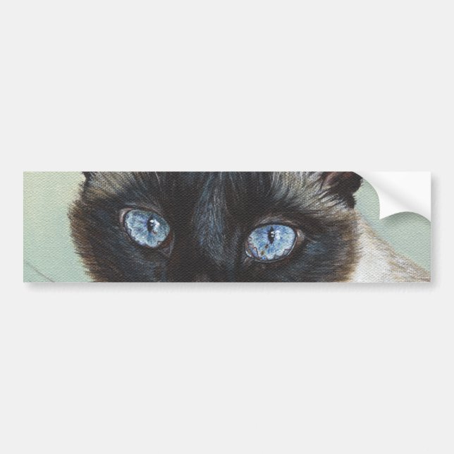 Adesivo Para Carro Gato Siamese Murphy (Frente)
