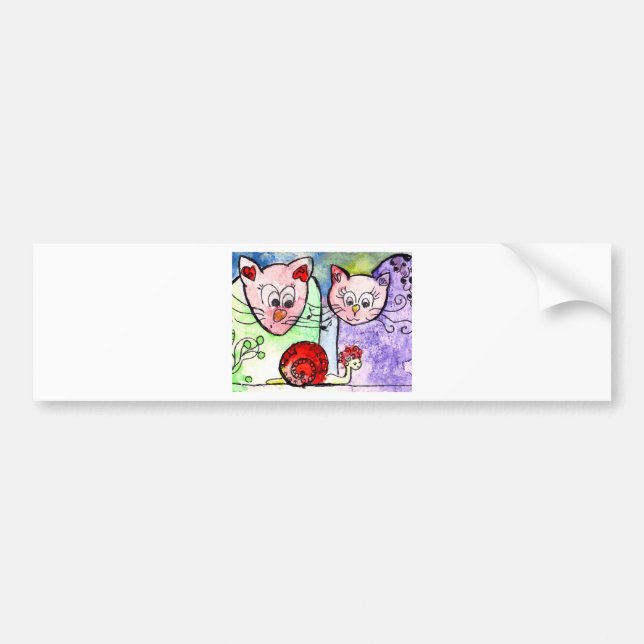 Adesivo Para Carro Gatos (Frente)