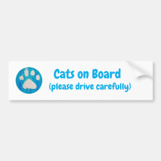 Adesivo Para Carro Gatos a Bordo