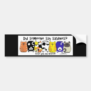 Adesivo Para Carro Gatos De Sardine