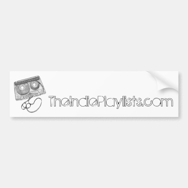 Adesivo Para Carro Gaveta, TheIndiePlaylists.com (Frente)