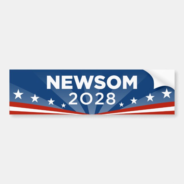 Adesivo Para Carro Gavin Newsom 2028 (Frente)