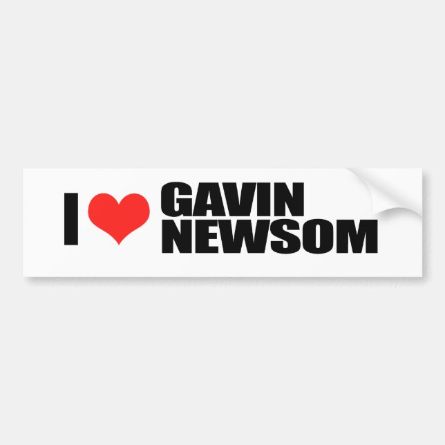 Adesivo Para Carro Gavin Newsom para o governador 1 (Frente)