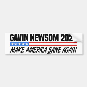 Adesivo Para Carro Gavin Newsom Para Presidente 2028