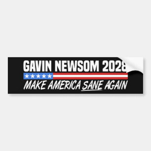 Adesivo Para Carro Gavin Newsom Para Presidente 2028