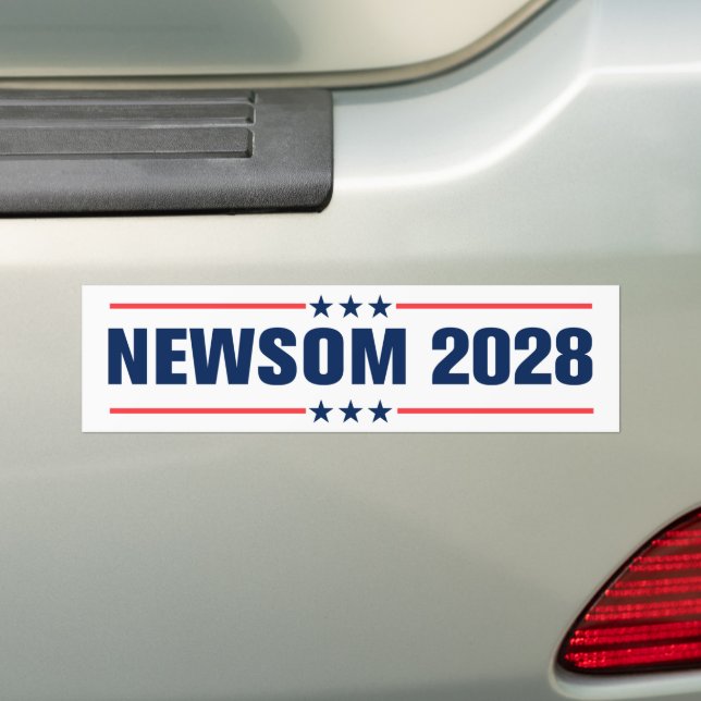 Adesivo Para Carro Gavin Newsom para Presidente 2028 (No carro)