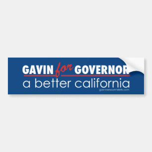 Adesivo Para Carro Gavin para o governador