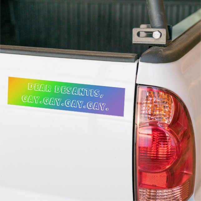 Adesivo Para Carro GAY gay GAY (No caminhão)
