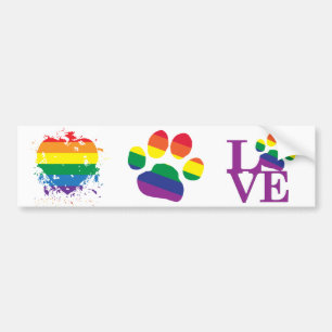 Adesivo Para Carro Gay-Orgulho-Pata-Impressão