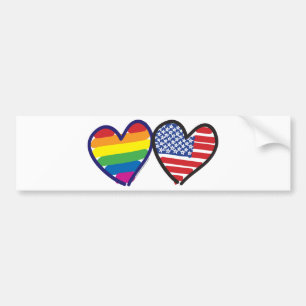 ADESIVO PARA CARRO GAY-PRIDE-HEART-AND-FLAG