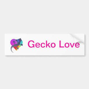 Adesivo Para Carro Gecko Love