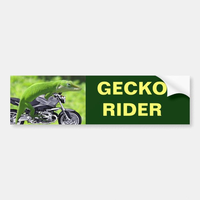 Adesivo Para Carro Gecko Rider Verde Havaiano (Frente)