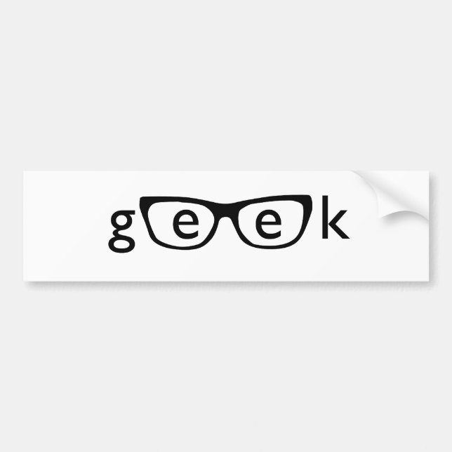 Adesivo Para Carro Geek (Frente)