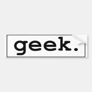 Adesivo Para Carro geek. autocolante no vidro traseiro