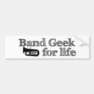 Adesivo Para Carro Geek da banda da tuba
