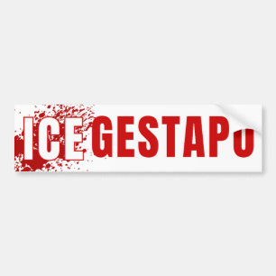Adesivo Para Carro Gelo Igual a Gestapo Anti Trump