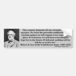Adesivo Para Carro General Robert E. Lee, Bumber 5