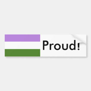 Adesivo Para Carro GêneroQueer GêneroSinalizador do Orgulho de Fluido