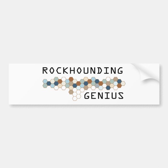 Adesivo Para Carro Gênio de Rockhounding (Frente)