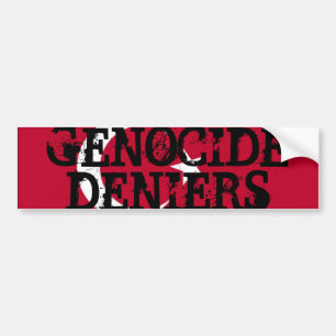 Adesivo Para Carro Genocídio Deniers Bumper Sticker