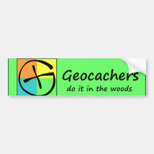 Adesivo Para Carro Geocachers fá-lo nas madeiras