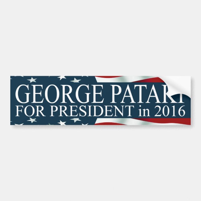 Adesivo Para Carro George Pataki para Presidente em 2016 (Frente)