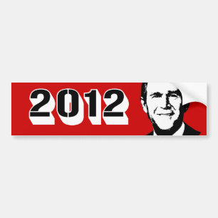 Adesivo Para Carro George W Bush 2012