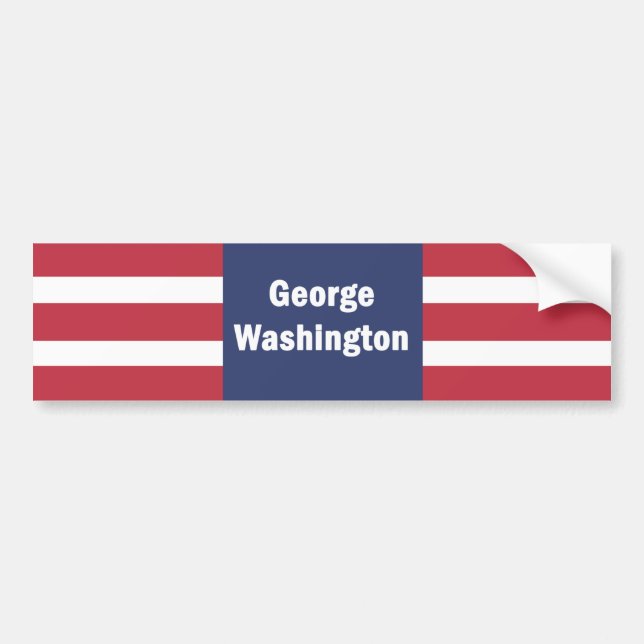 Adesivo Para Carro George Washington Bumper Sticker (Frente)