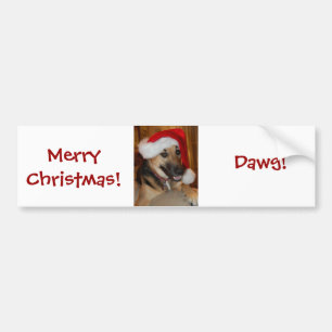 Adesivo Para Carro German shepherd de Natal