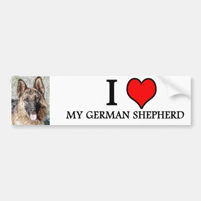 Adesivo Para Carro GERMAN SHEPHERD do bumpersticker (Frente)
