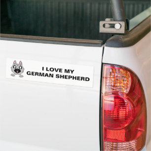 Adesivo Para Carro German shepherd Prata e Cartografia Preta de Pequi