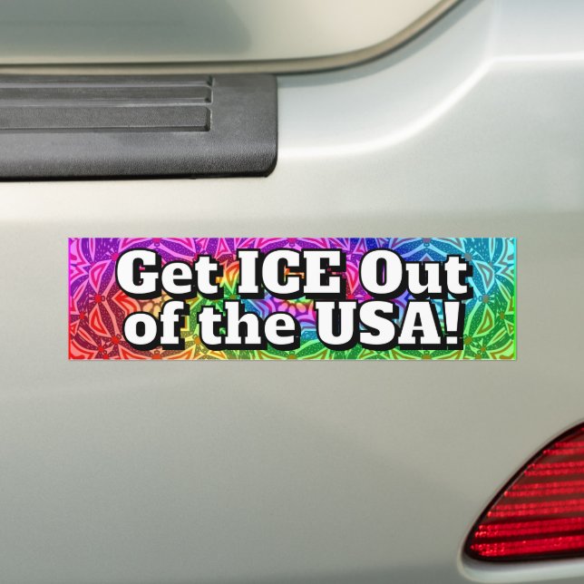 Adesivo Para Carro Get ICE Out of the USA! (No carro)