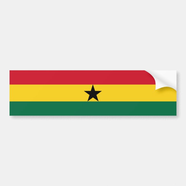 Adesivo Para Carro Ghana/bandeira ganesa (Frente)